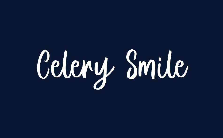 Celery Smile font big