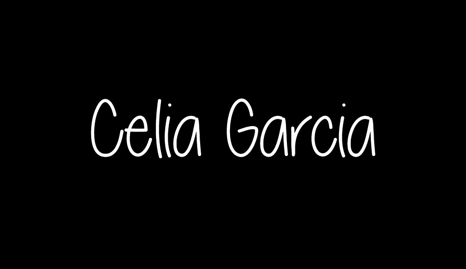 Celia Garcia font big