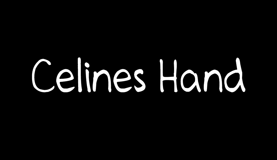 Celines Hand font big