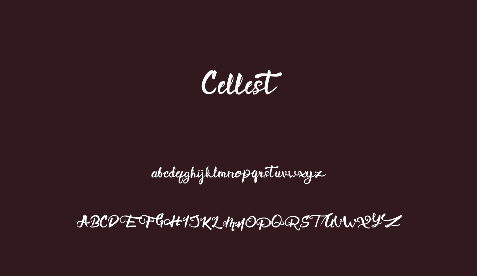 Cellest font