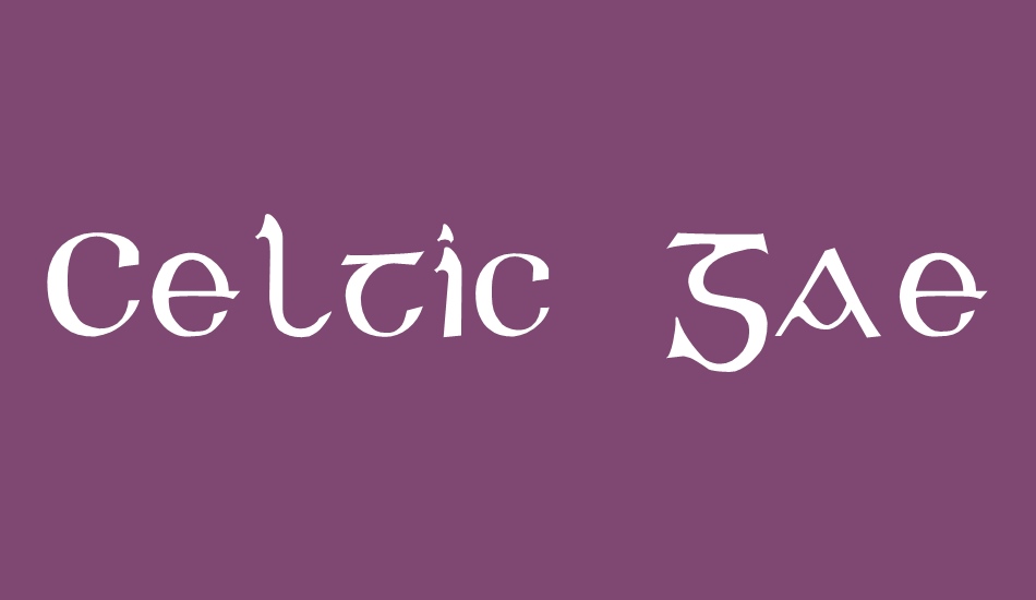 Celtic Gaelige font big