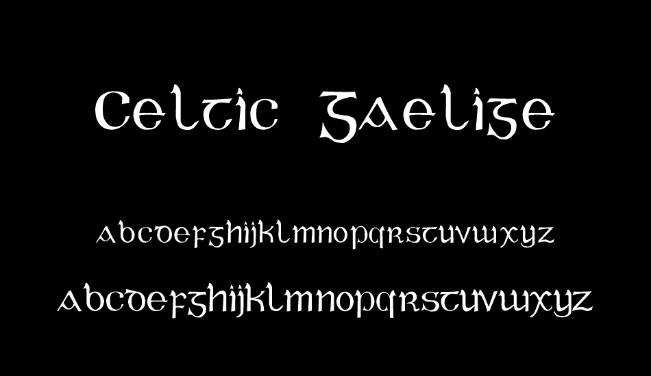 Celtic Gaelige font