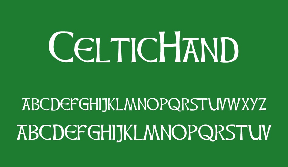 CelticHand font