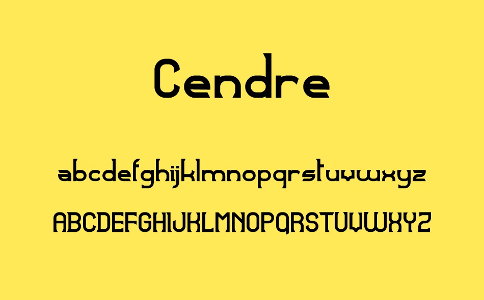 Cendre font