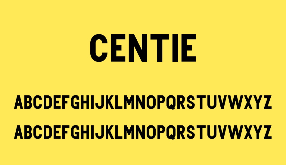 centie- font