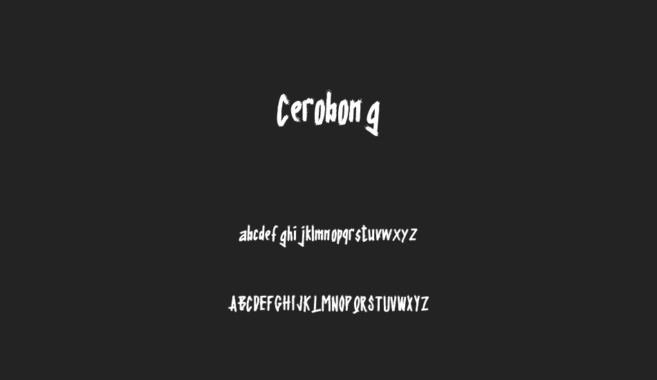 Cerobong font