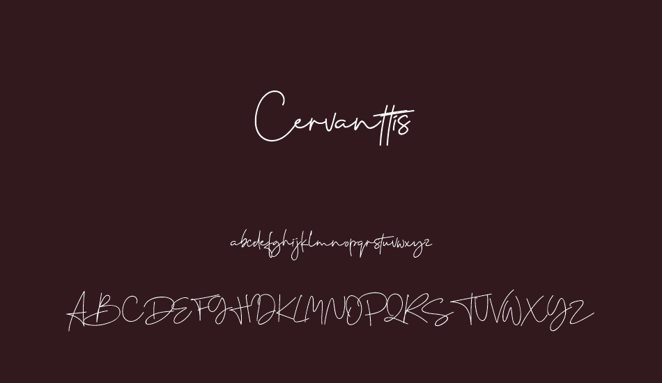 Cervanttis font