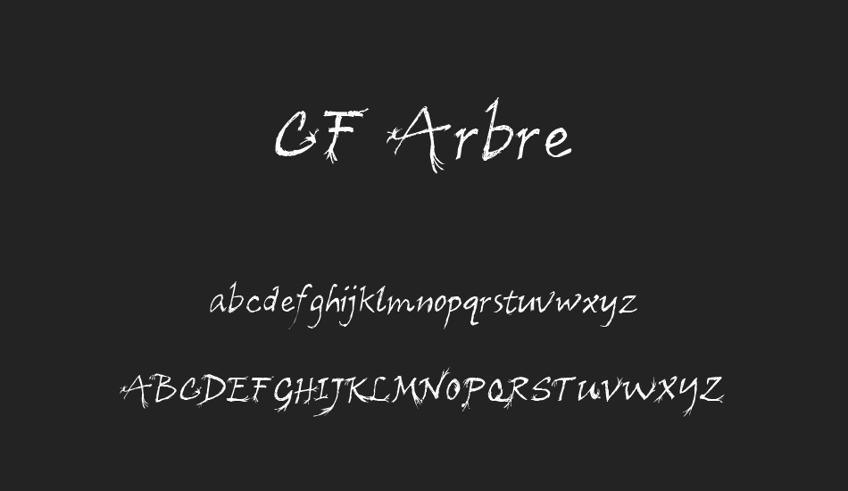 CF Arbre font