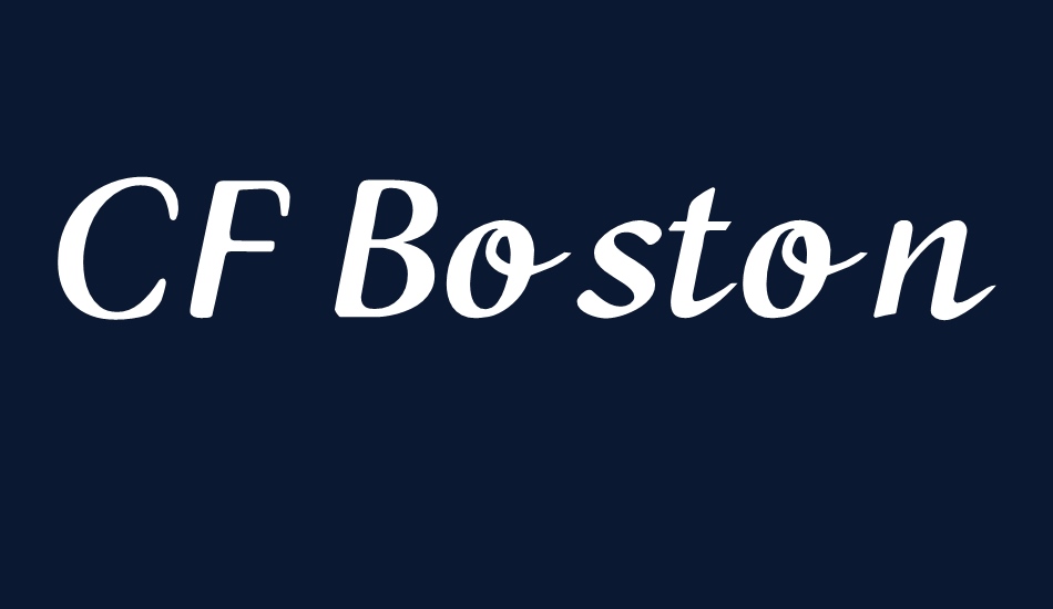 CF Boston font big