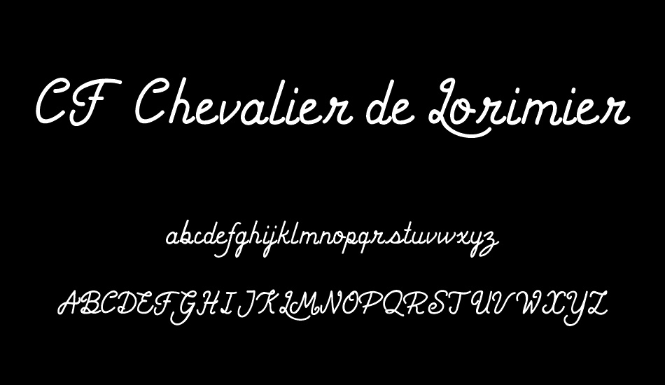 CF Chevalier de Lorimier font