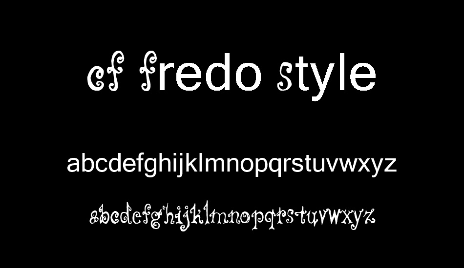 CF Fredo Style font