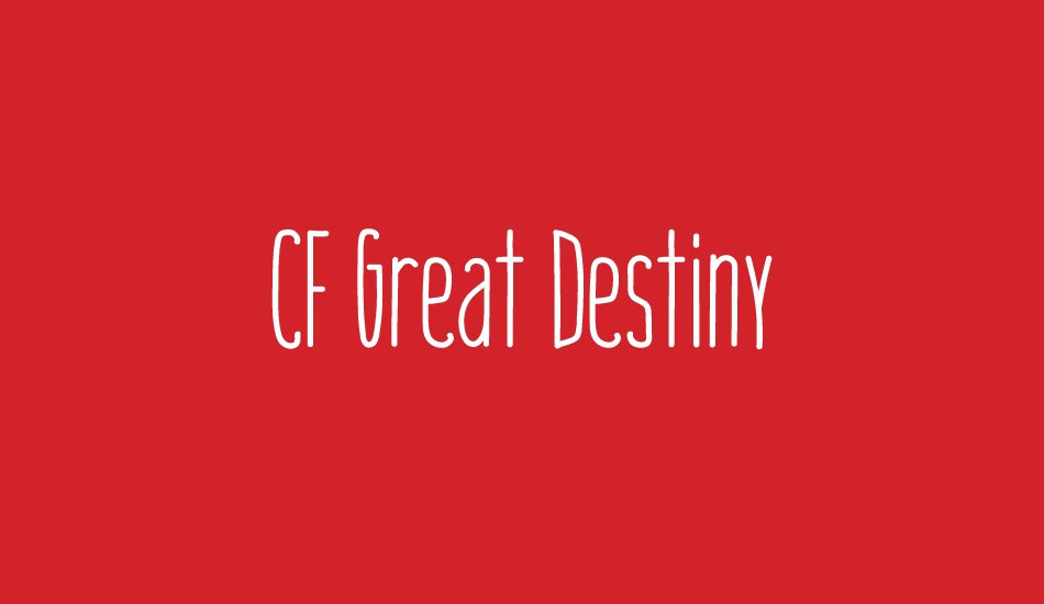 CF Great Destiny font big