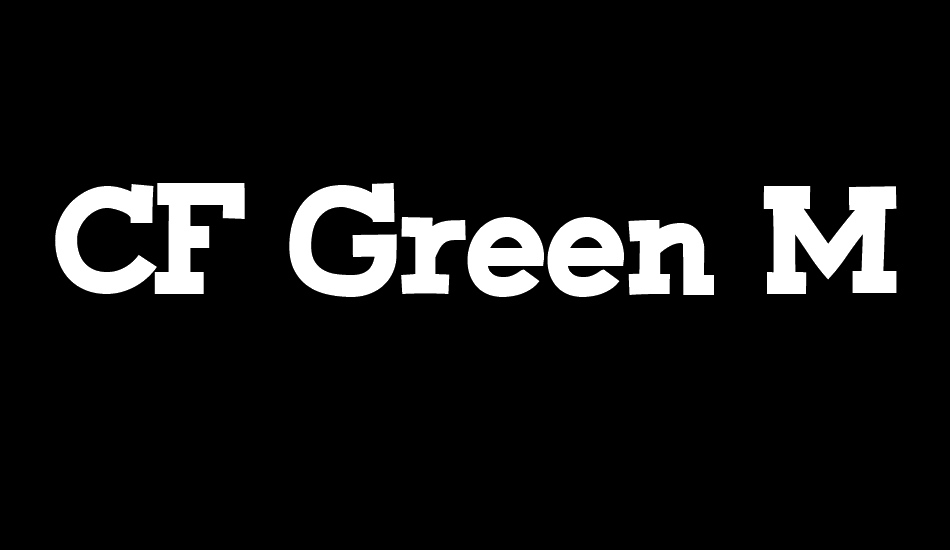 CF Green Monster font big