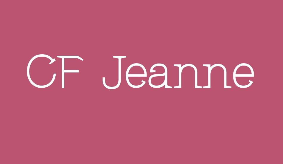 CF Jeanne Mance font big