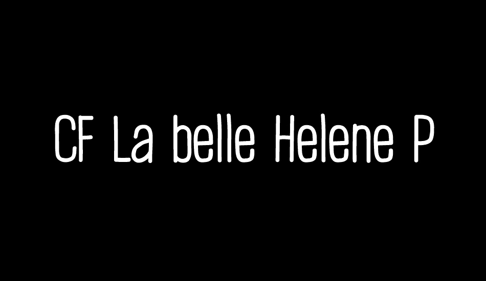 CF La belle Helene P font big