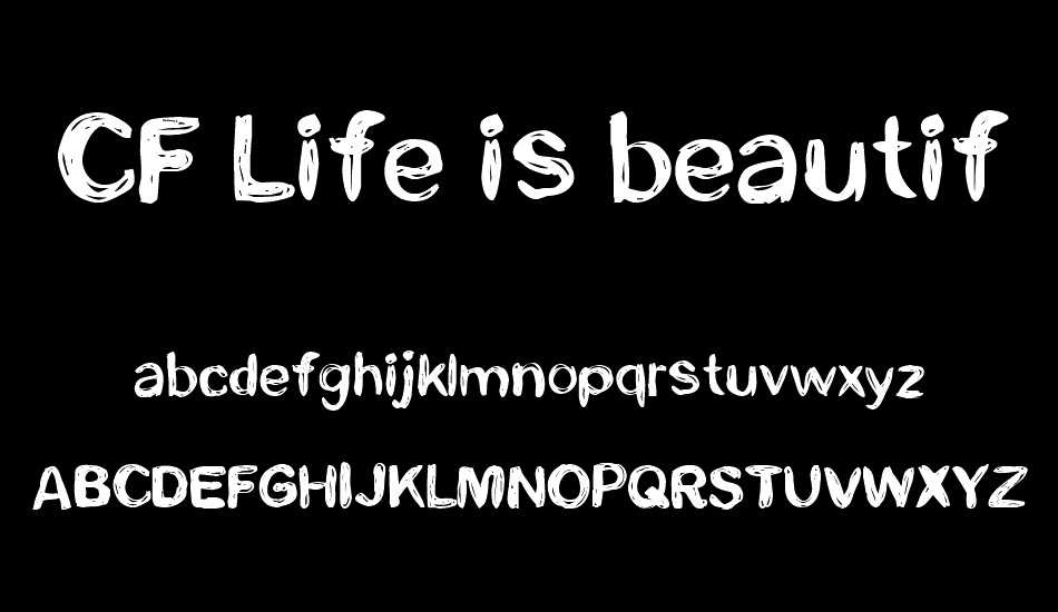 CF Life is beautiful font