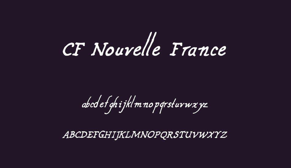 CF Nouvelle France font