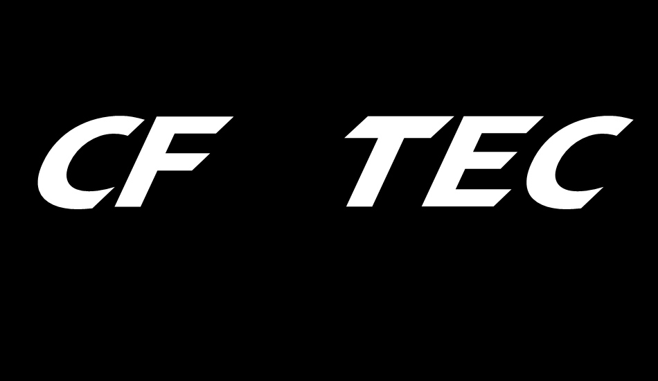 CF TechnoMania font big