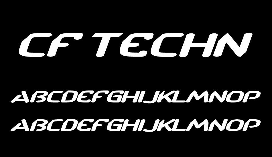 CF TechnoRama font