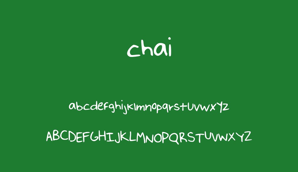 chai font