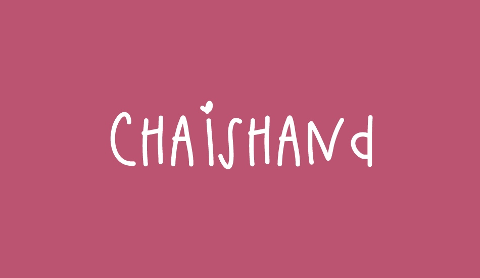 ChaisHand font big