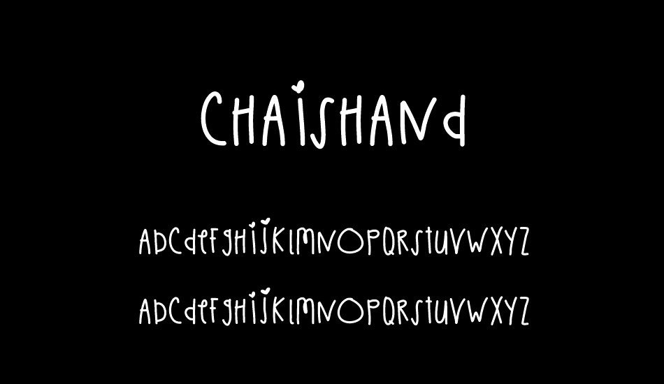 ChaisHand font