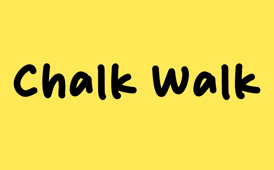 Chalk Walk font big