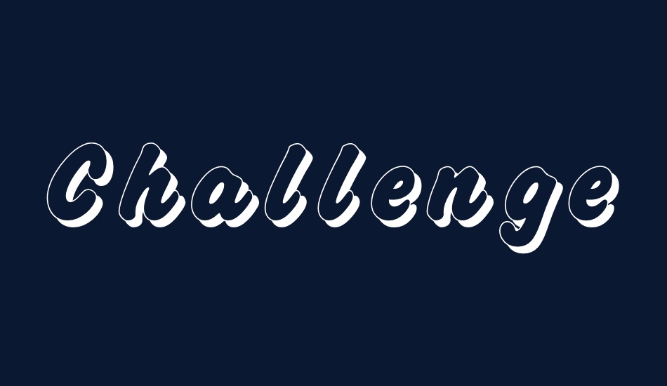 Challenge Shadow font big