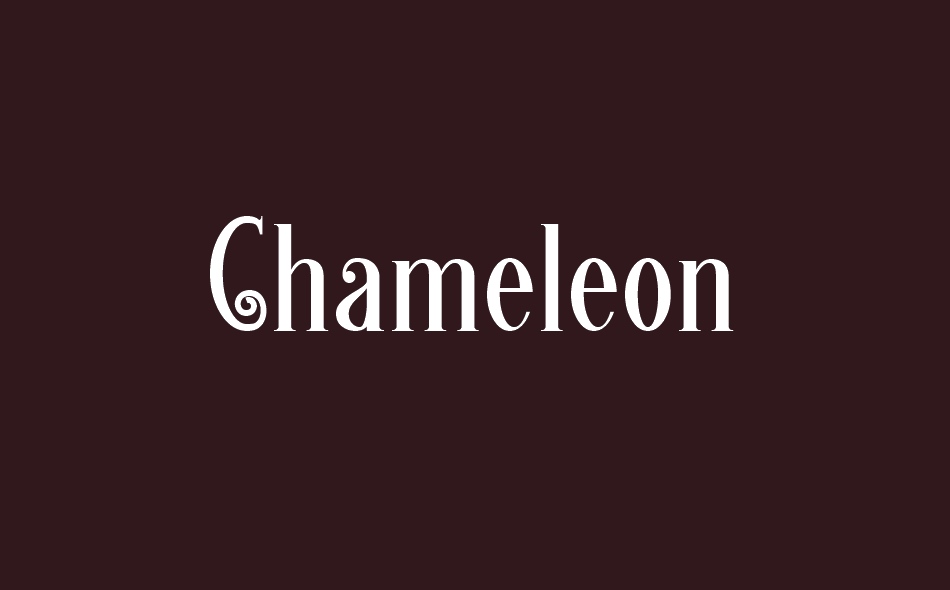 Chameleon font big