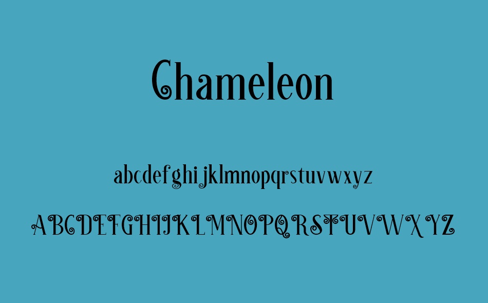 Chameleon font