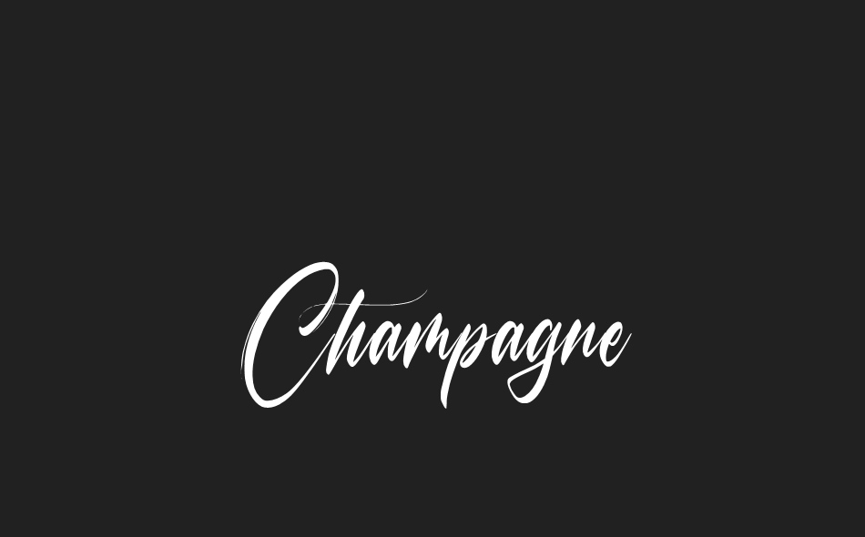 Champagne font big