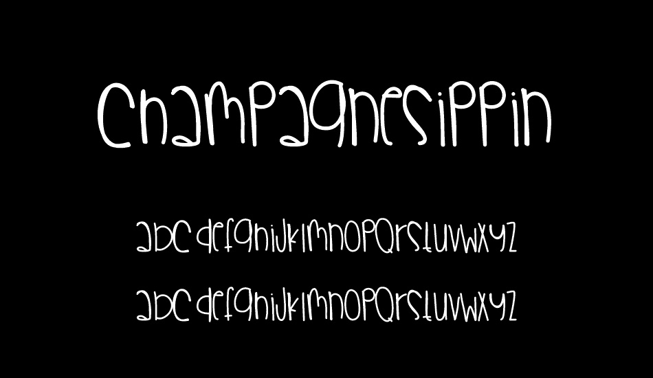 ChampagneSippin font