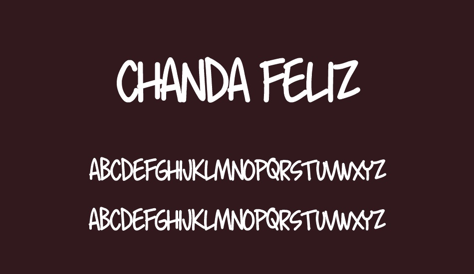 Chanda Feliz font