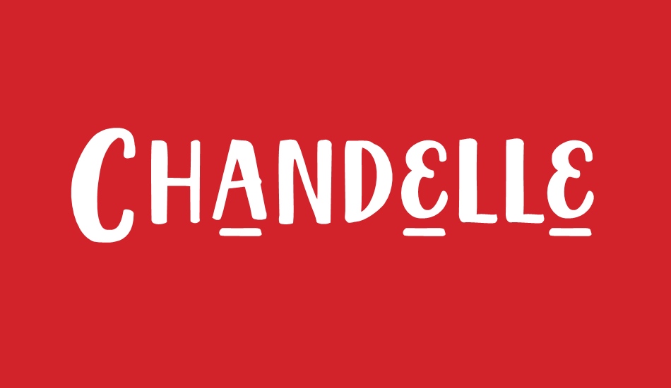 Chandelle Display font big