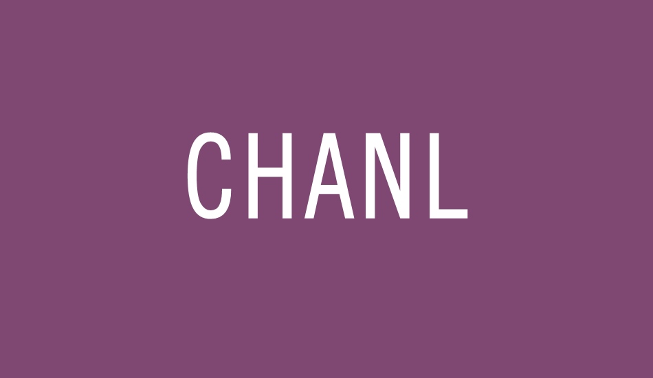 CHANL font big