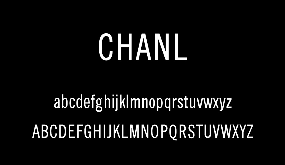 CHANL font