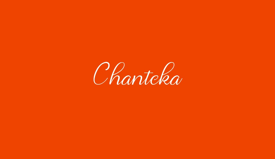 Chanteka font big