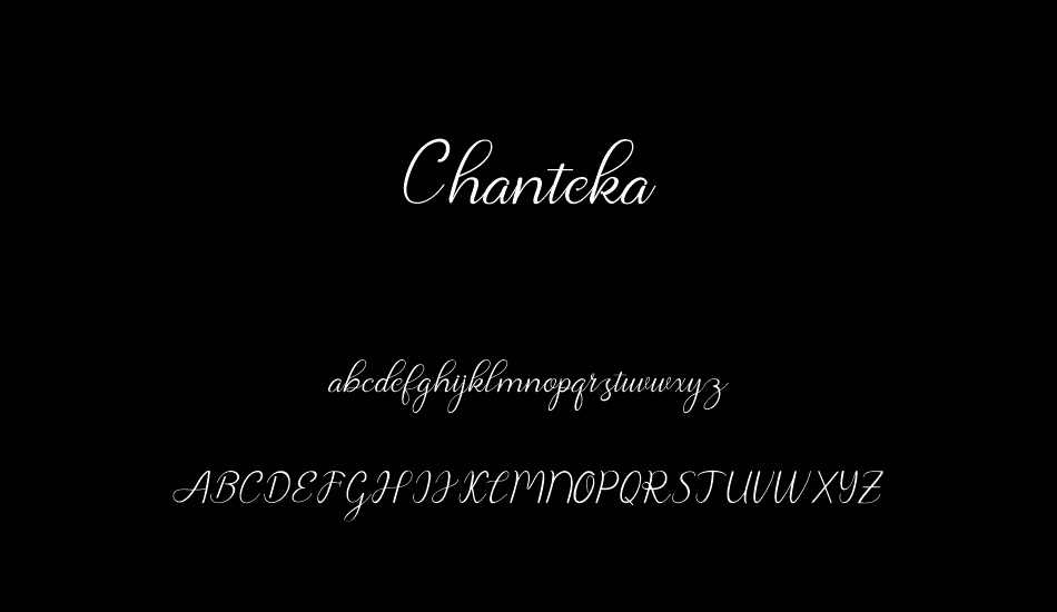 Chanteka font