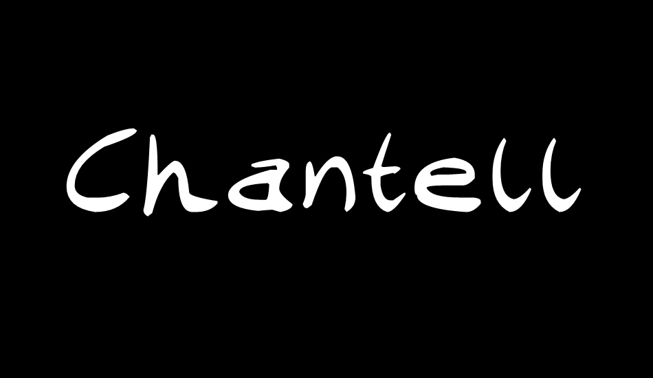 Chantell Hand font big