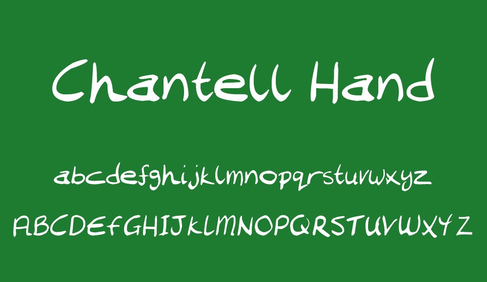 Chantell Hand font