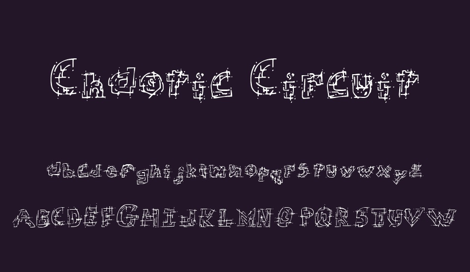 Chaotic Circuit font