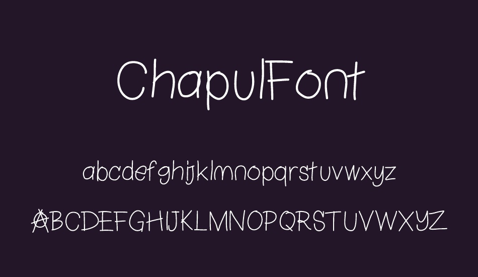 ChapulFont font