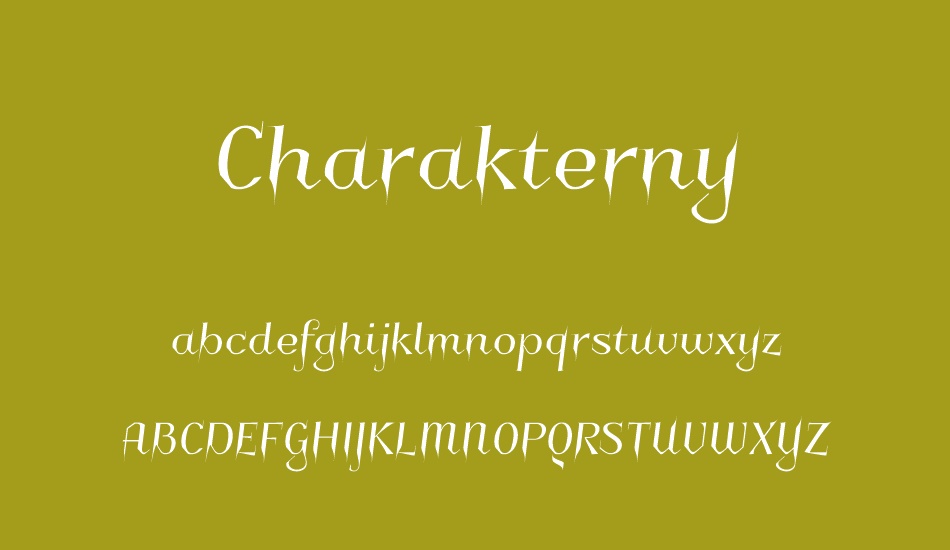 Charakterny font