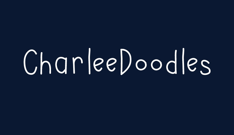 CharleeDoodles font big