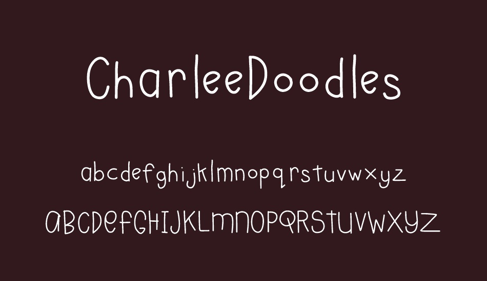 CharleeDoodles font