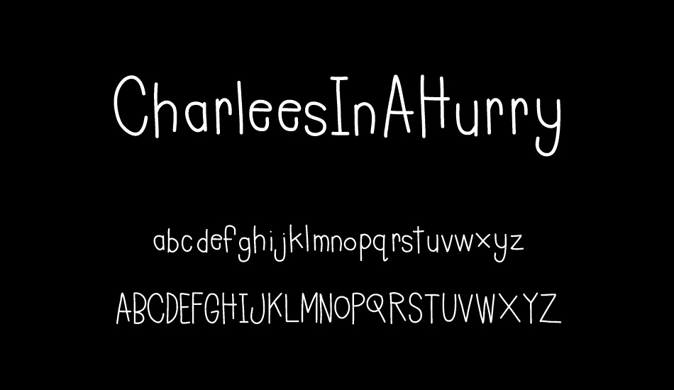 CharleesInAHurry font