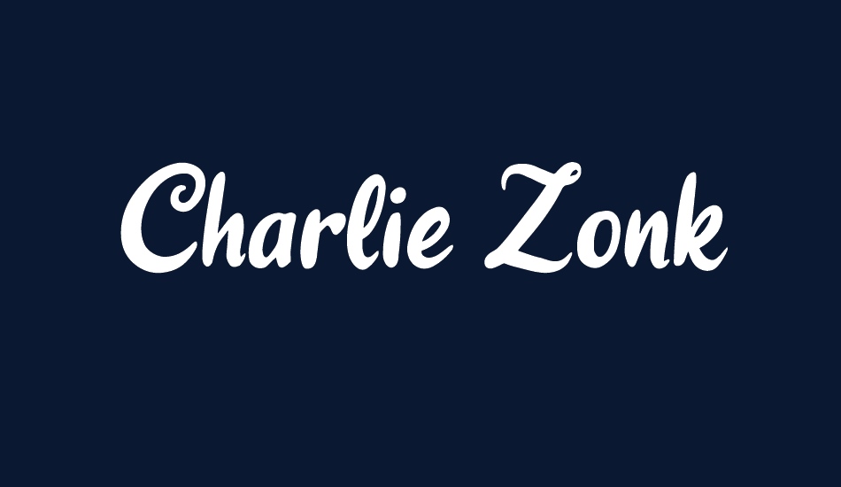 Charlie Zonk font big