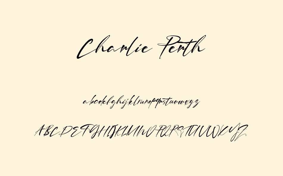 Charlie Perth font