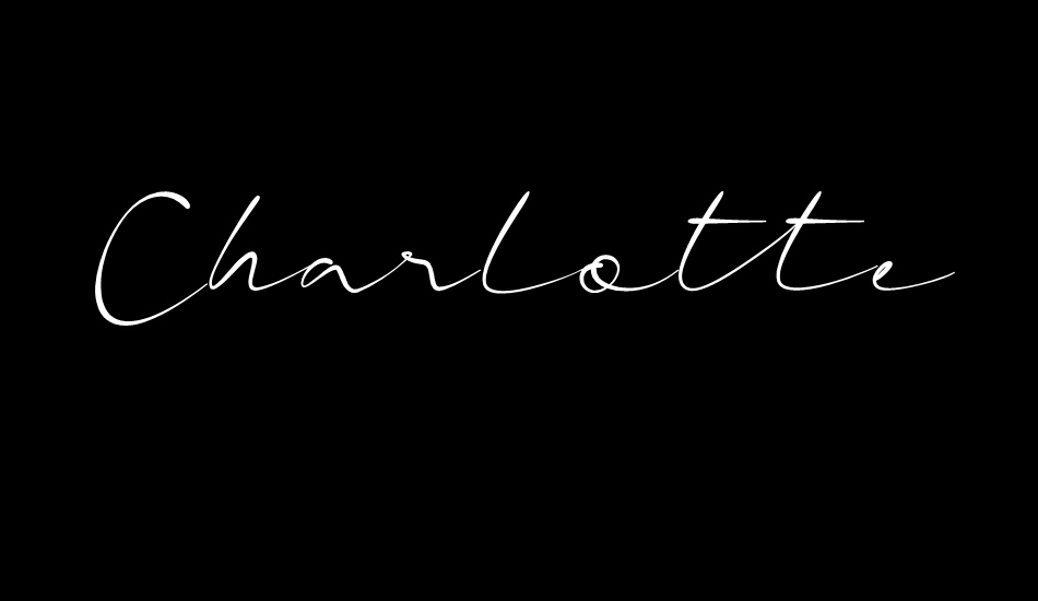 Charlotte font big