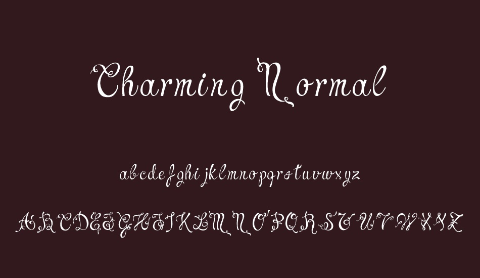 Charming Normal font